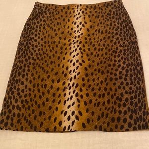 Michael kors leopard print skirt